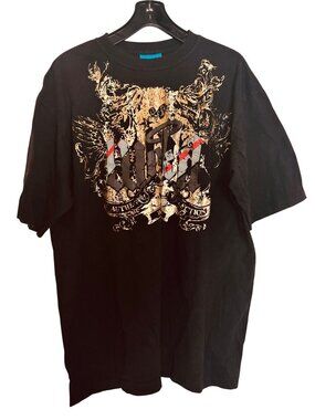 vintage Wckd Black Graphic T-Shirt XL Authentic Collection 100% cotton